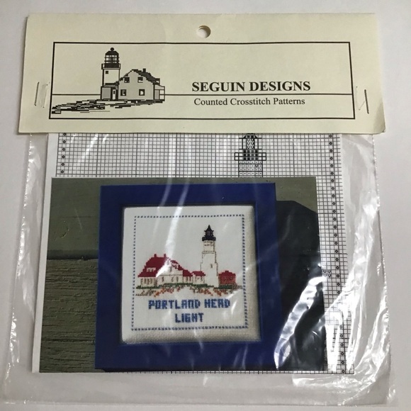 Seguin Designs Counted Cross Stitch PATTERN ONLY Portland Head Light Lighthouse - Picture 2 of 4